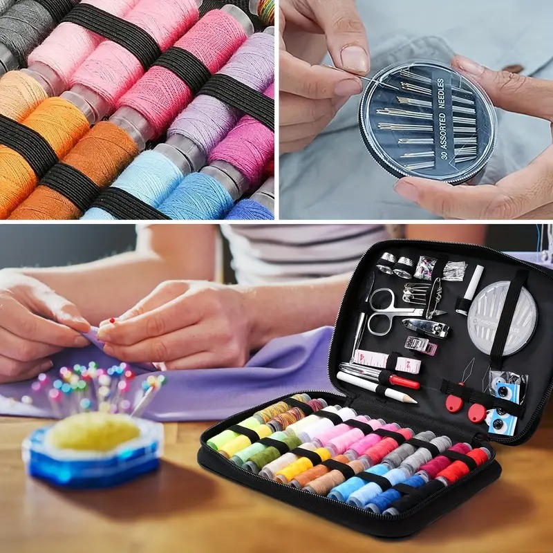 Cotton Embroidery Thread Skeins - مجموعة أدوات خياطة كبيرة تضم 24
