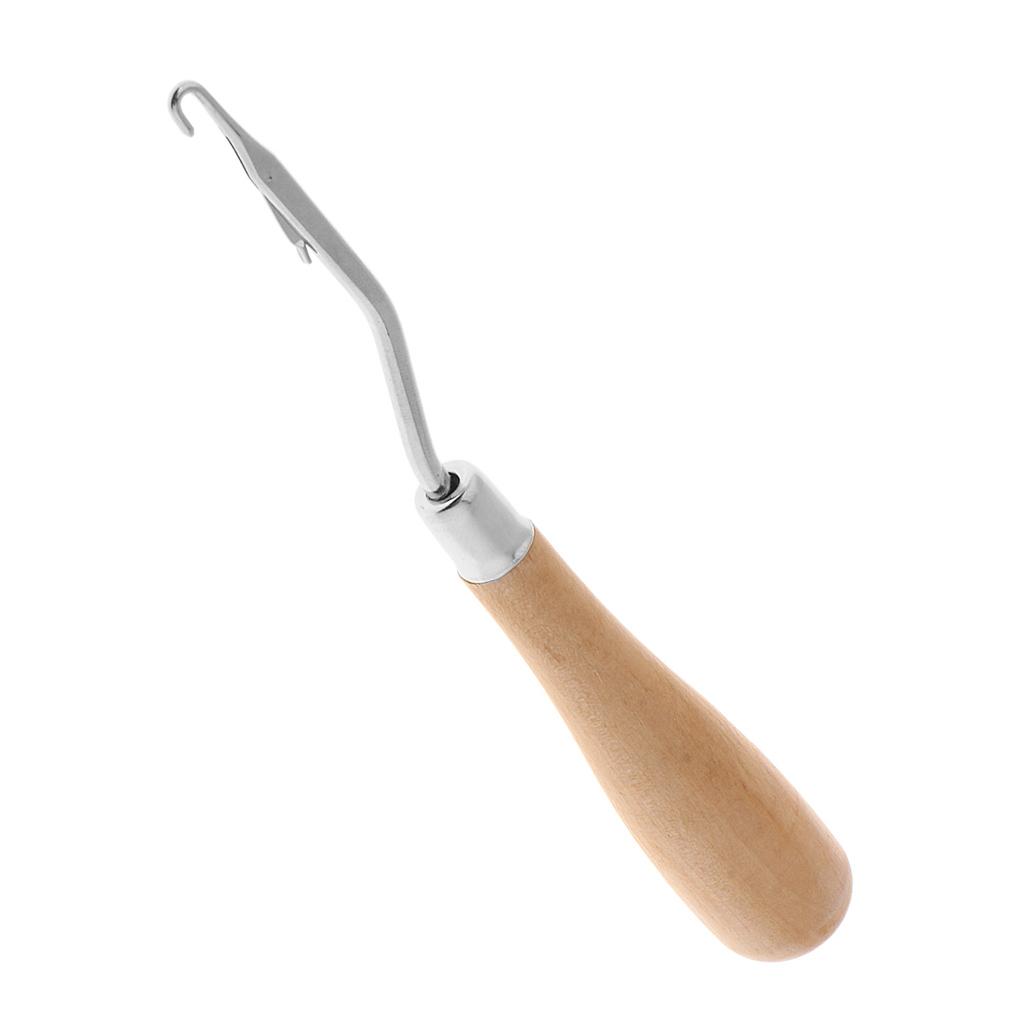 خطاف كروشيه خشبي بمقبض خشبي مر - مراجعة Wooden Crochet Hooks Ergonomic Handle وسعره