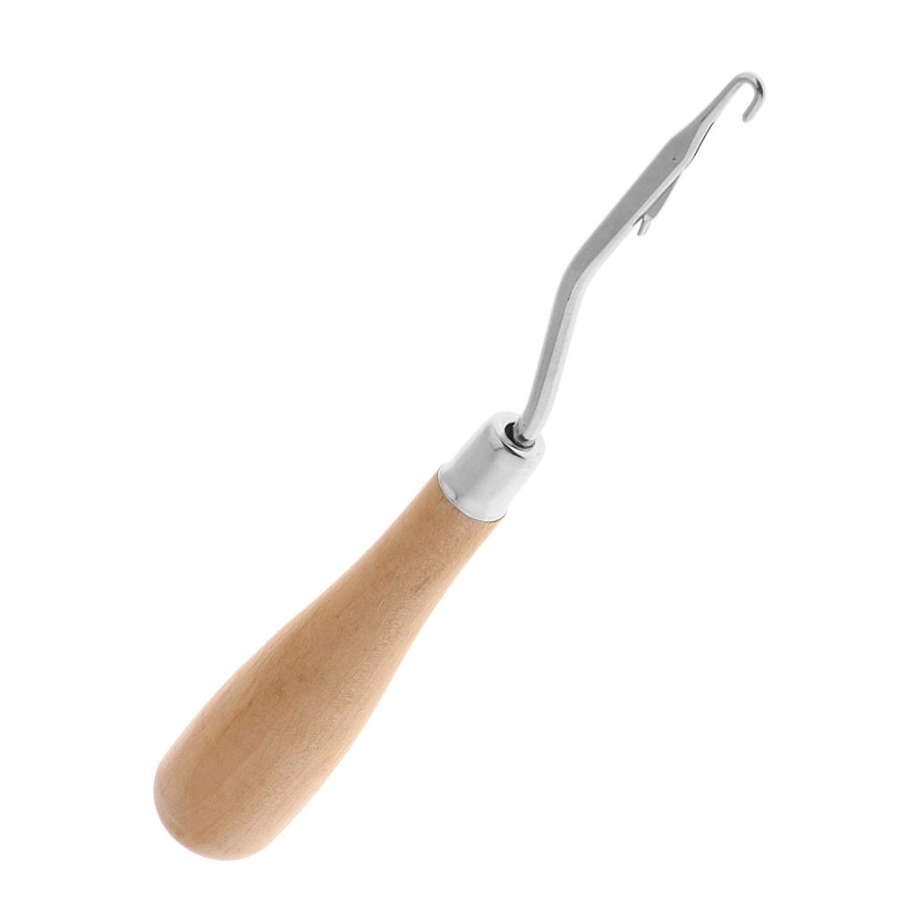 خطاف كروشيه خشبي بمقبض خشبي مر - مراجعة Wooden Crochet Hooks Ergonomic Handle وسعره