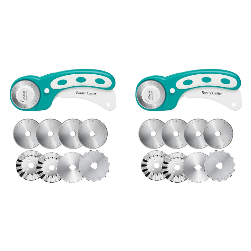 【TODAY-فقط!】2 قطعة قاطعة دوارة - مراجعة Rotary Cutter For Fabric 45Mm وسعره
