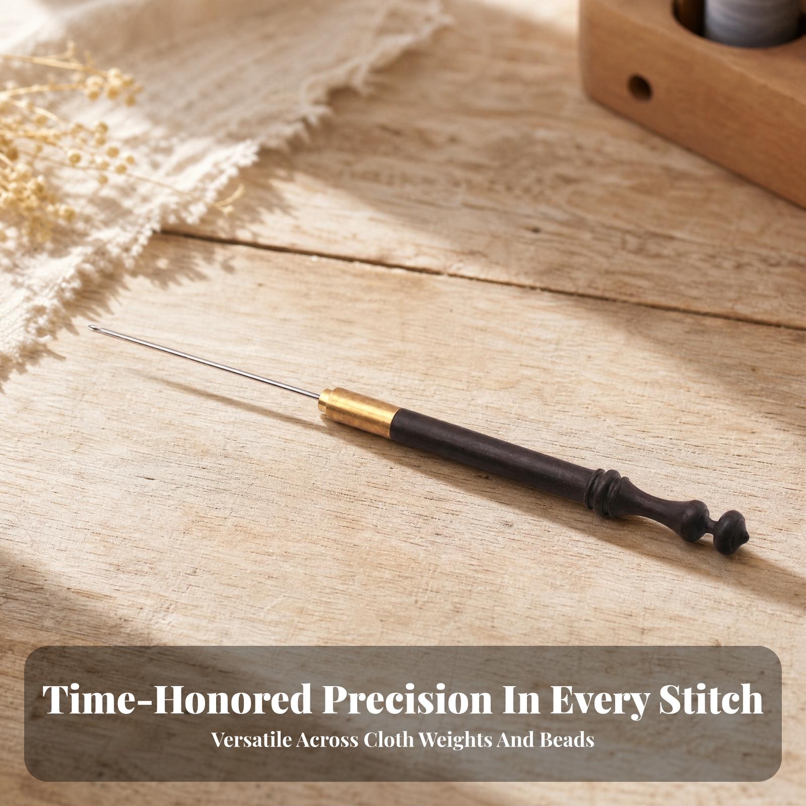 خطاف تطريز بمقبض خشبي مريح للا - مراجعة Wooden Crochet Hooks Ergonomic Handle وسعره