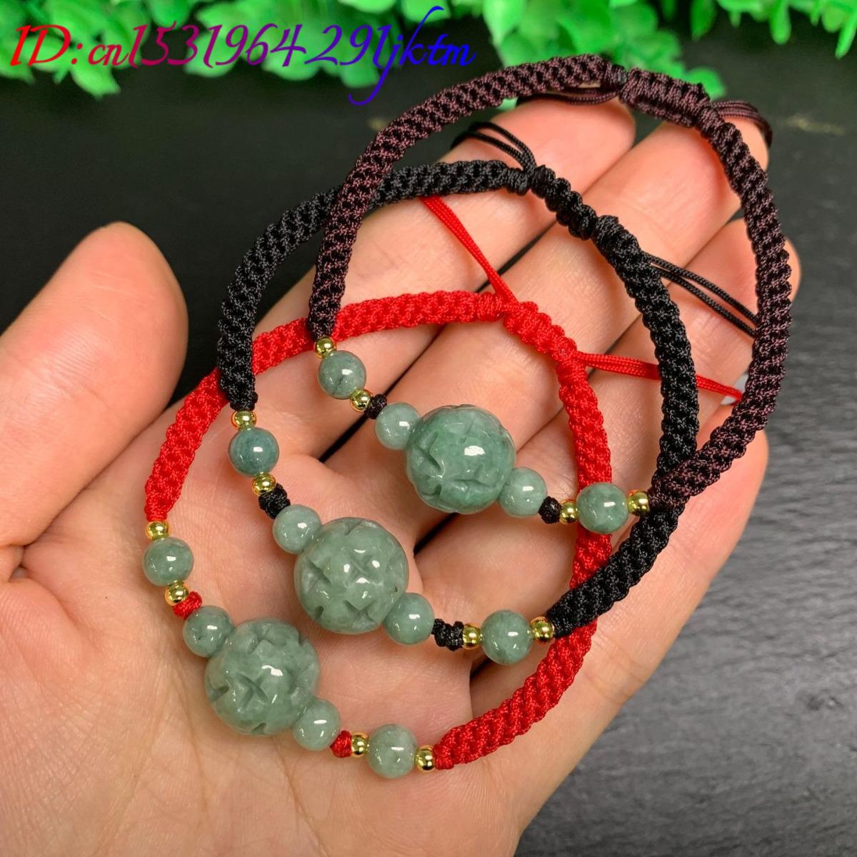 ميانمار الجاديت نحت حبة سوار ا - مراجعة Beading وسعره