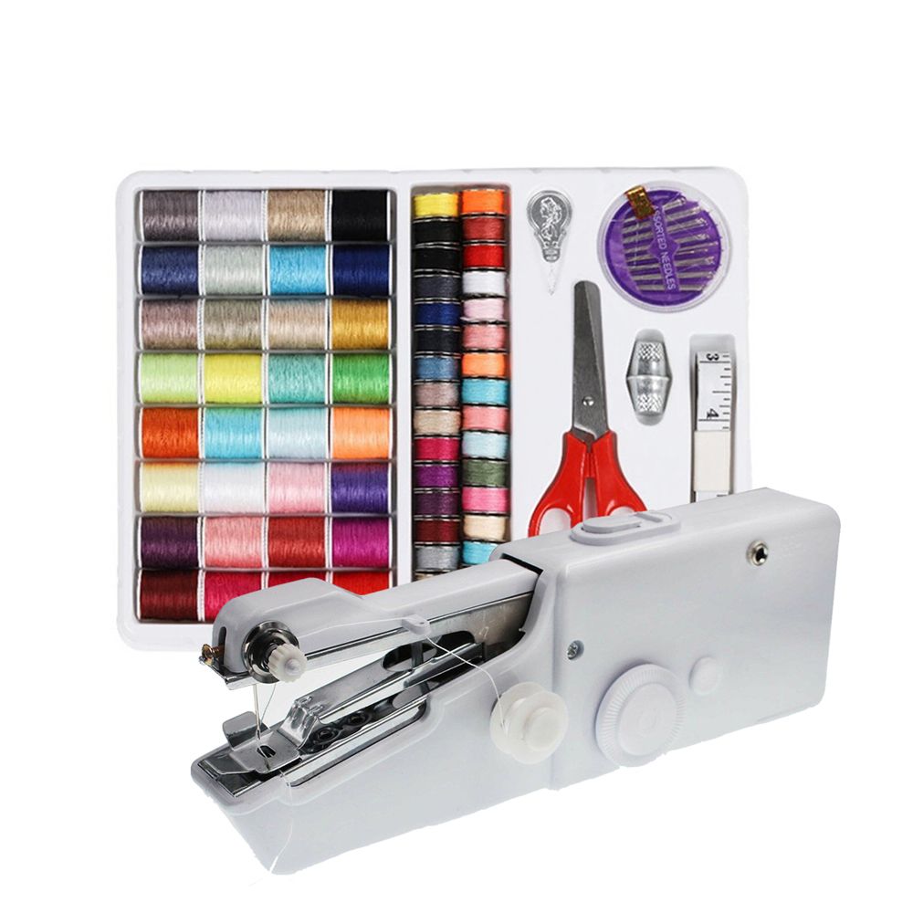 ماكينة خياطة محمولة صغيرة كهرب - مراجعة Mini Electric Sewing Machine Handheld وسعره