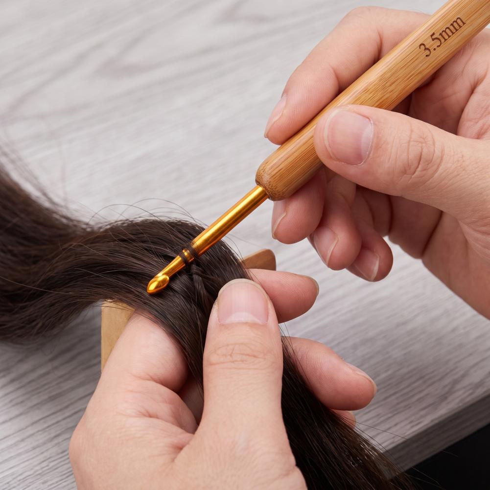 مجموعة خطافات الكروشيه المحمول - مراجعة Wooden Crochet Hooks Ergonomic Handle وسعره