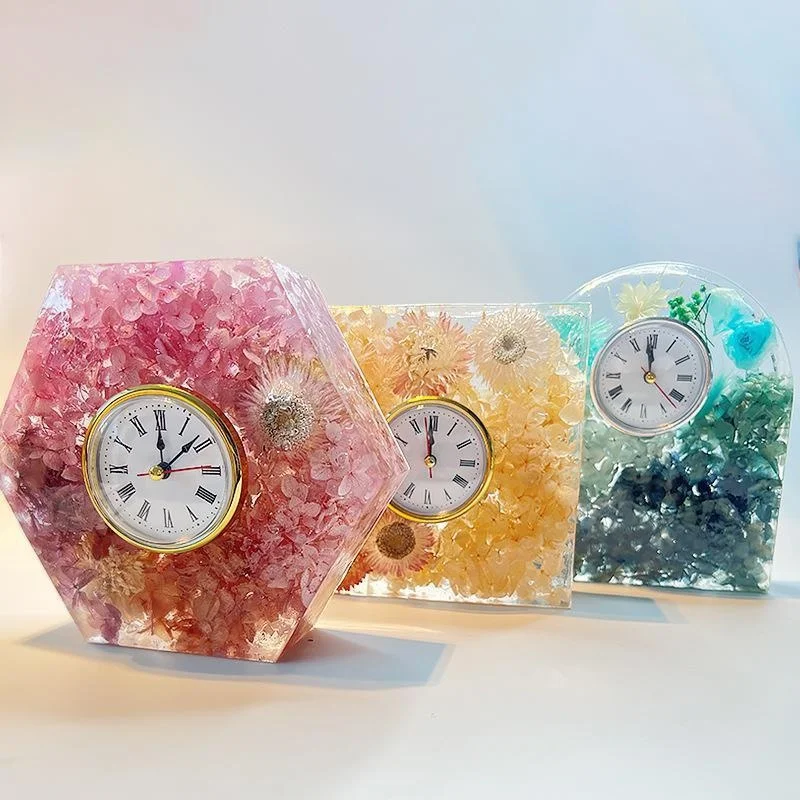 مجموعة زخرفة الساعة قالب من ال - مراجعة Silicone Epoxy Resin Molds Set وسعره