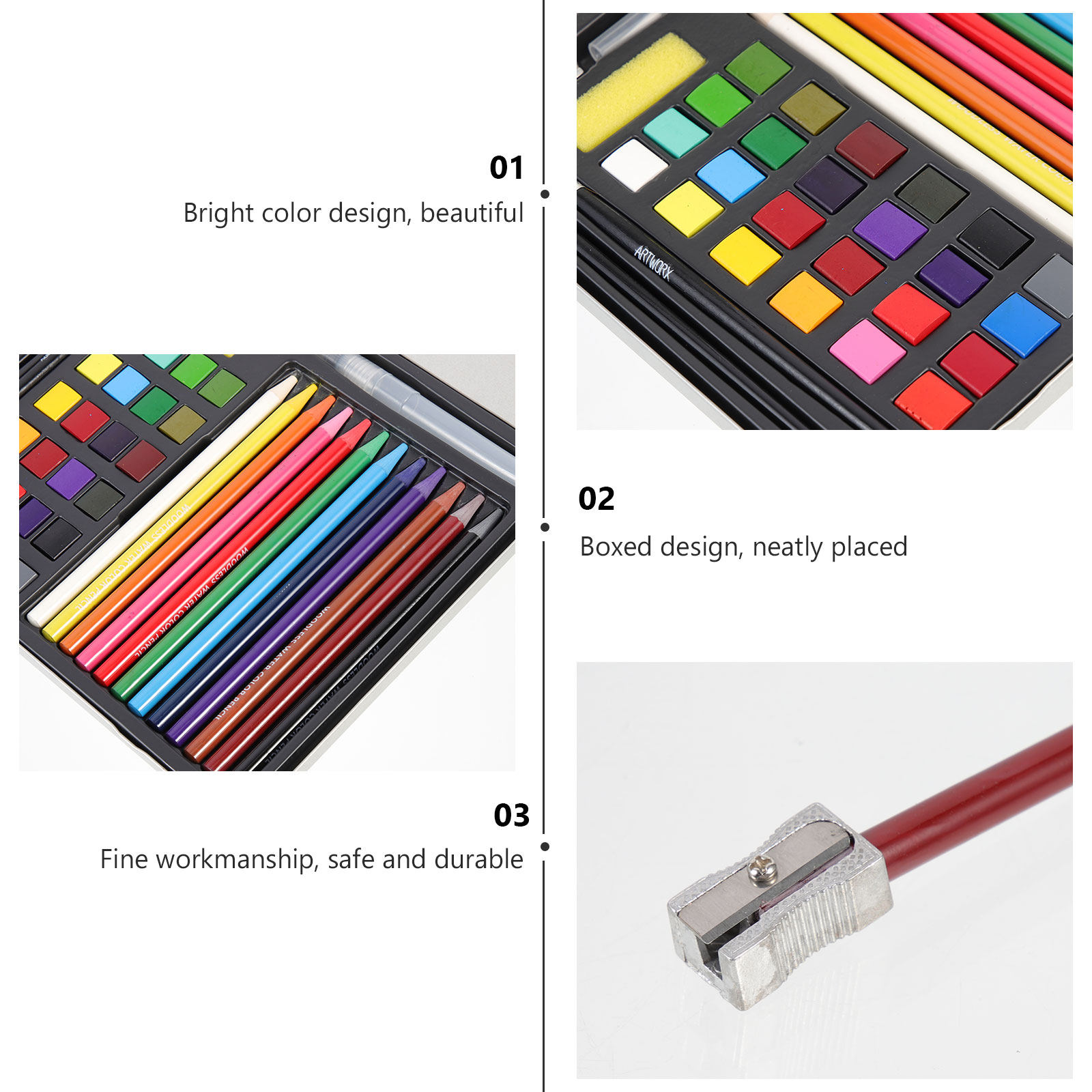 مجموعة ألوان مائية كاملة، ألوا - مراجعة Watercolor Paint Set Solid Pigment وسعره